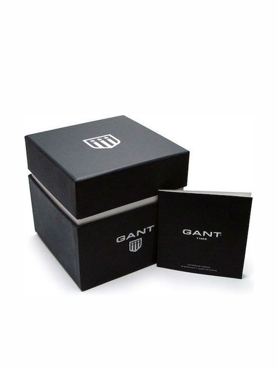 Gant Park Hill Day-Date II Мъжки Часовник 43.5mm На Батерия С Кафява Кожена Каишка