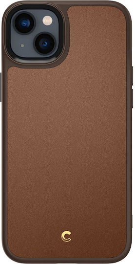 Spigen Cyrill Kajuk Mag Back Cover Silicone Saddle Brown (iPhone 14 Plus)