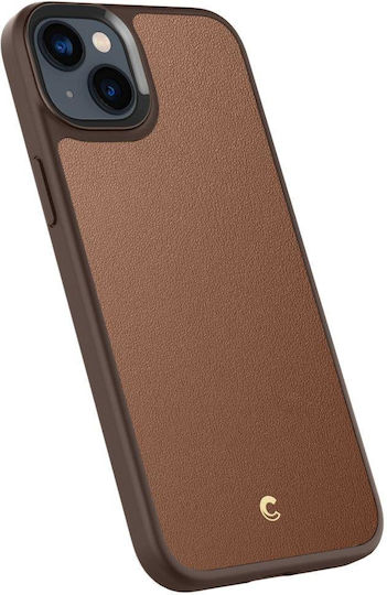 Spigen Cyrill Kajuk Mag Back Cover Silicone Saddle Brown (iPhone 14 Plus)