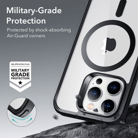 ESR CH Halolock Magsafe Back Cover Silicone 0.5mm Clear/Black (iPhone 14 Pro)