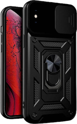 Bodycell Armor Slide Plastic Back Cover Durable Black (iPhone X / Xs)