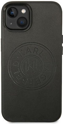 Karl Lagerfeld Perforated Logo Coperta din spate Silicon Negru (iPhone 14 Plus) KLHCP14MFWHK