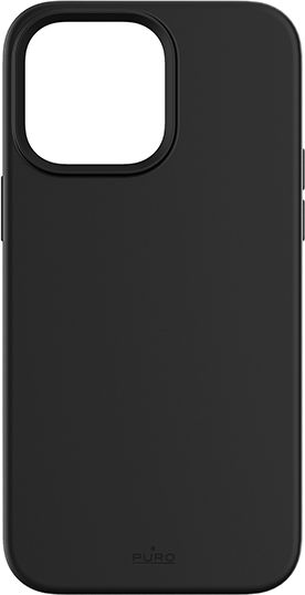 Puro Icon Back Cover Σιλικόνης Μαύρο (iPhone 14 Pro)