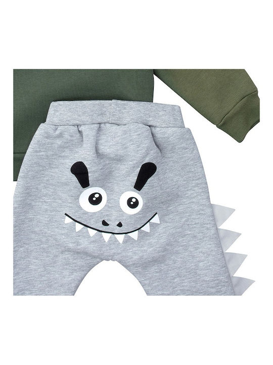 Funky Kids Sweatpants Set Green 2pcs