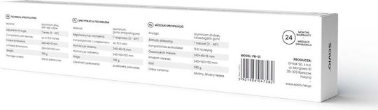 Savio Βάση Στήριξης για Laptop έως 15.6" Ασημί PB-01