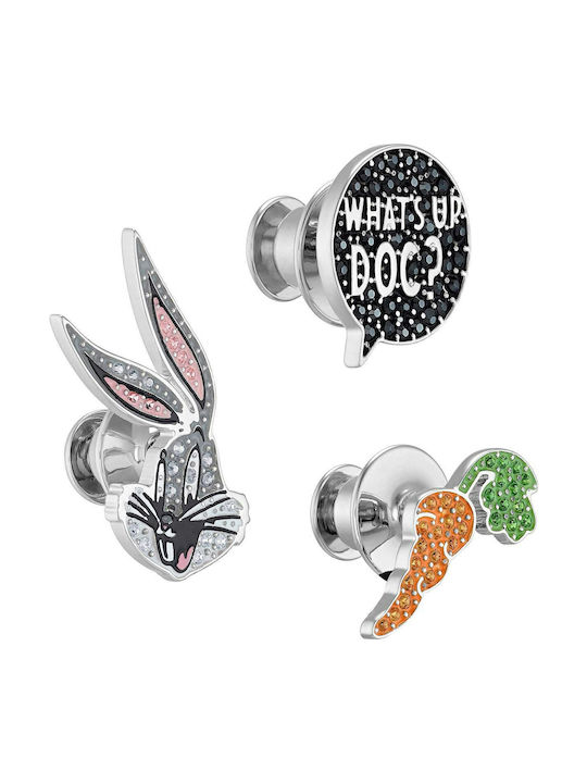 Swarovski Σετ Καρφίτσες Bunny από Ορείχαλκο Πολύχρωμες