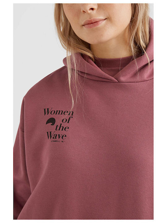 Damen Sweatshirt Kapuzen Rosa