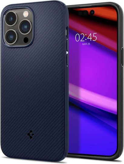 Spigen Mag Armor Back Cover Silicon Albastru marin (iPhone 14 Pro Max)