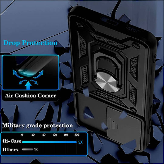 Bodycell Armor Slide Back Cover Plastic Negru (Realme 9 5G / 9 Pro)