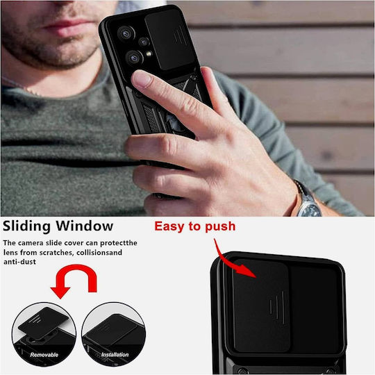 Bodycell Armor Slide Back Cover Plastic Negru (Realme 9 5G / 9 Pro)