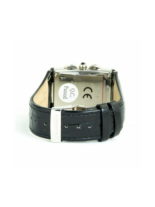 Chronotech Watch with Black Leather Strap CT7018B-04