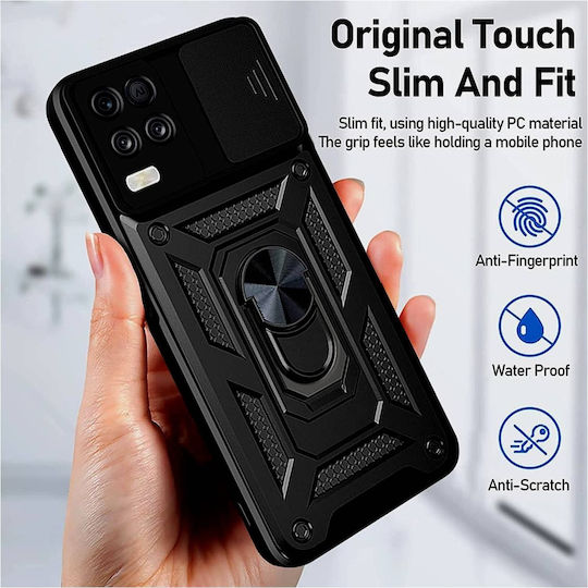 Bodycell Armor Slide Back Cover Πλαστικό Μαύρο (Realme 8/8 Pro)