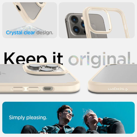 Spigen Ultra Hybrid Back Cover Plastic Sand Beige (iPhone 14 Pro)