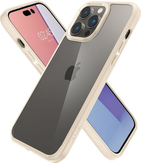 Spigen Ultra Hybrid Back Cover Plastic Sand Beige (iPhone 14 Pro)