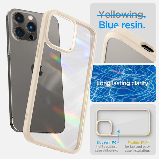 Spigen Ultra Hybrid Back Cover Plastic Sand Beige (iPhone 14 Pro)