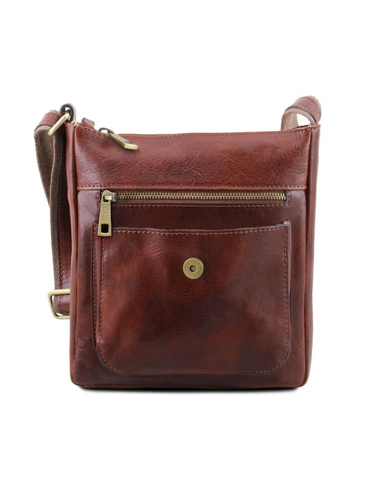 Jimmy Leder Herrentasche Bote Tabac Braun