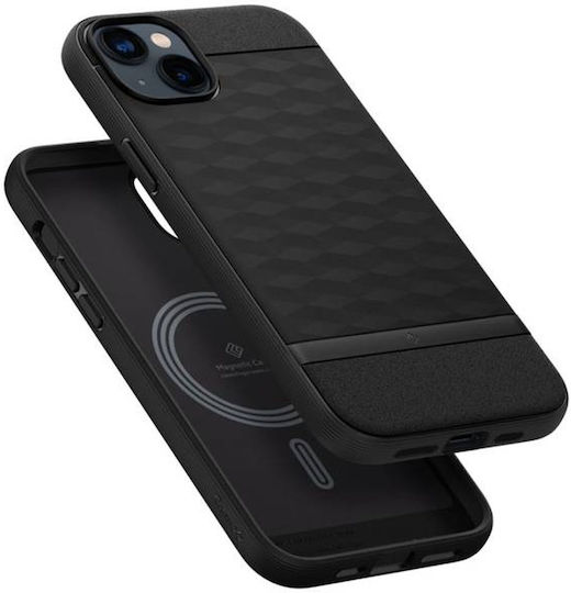 Caseology Parallax Mag Back Cover Σιλικόνης 2mm Matte Black (iPhone 14 Plus)