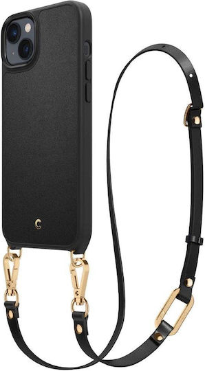 Spigen Cyrill Classic Charm Mag Задна Корица Силикон с Каишка Черен iPhone 14