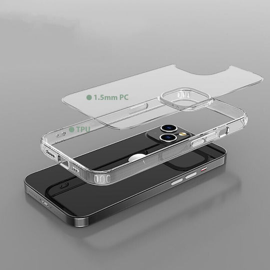 Tech-Protect Flexair Hybrid Back Cover Silicone 1.5mm Transparent (iPhone 14)