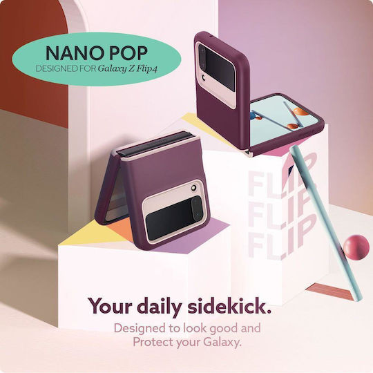 Caseology Nano Pop Задна корица Силикон Burgundy Bean (Galaxy Z Flip4)