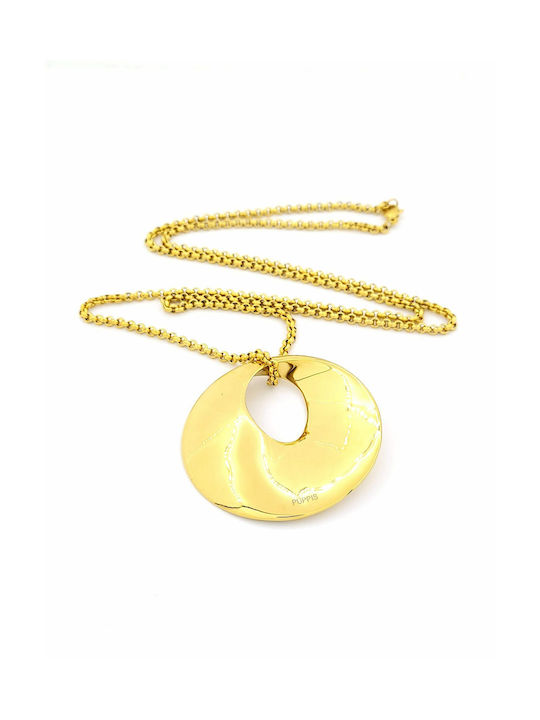 Puppis Necklace from Gold Plated Steel