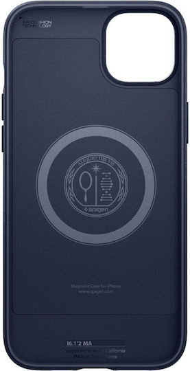Spigen Mag Armor Umschlag Rückseite Silikon Marineblau (iPhone 14 Plus)