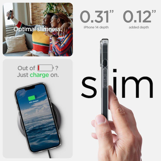 Spigen Ultra Hybrid Mag Safe Compatible Back Cover Πλαστικό 2mm Λευκό-Διάφανο (iPhone 14 Plus)