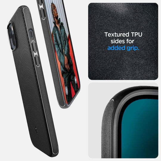 Spigen Mag Armor Umschlag Rückseite Silikon Matte Black (iPhone 14 Plus)