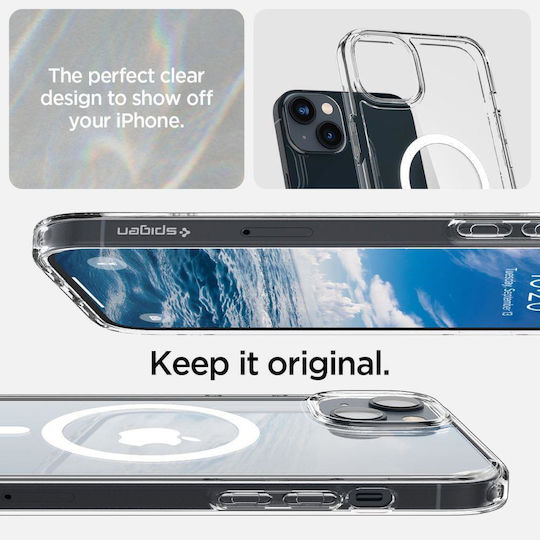 Spigen Ultra Hybrid Mag Safe Compatible Back Cover Πλαστικό 2mm Λευκό-Διάφανο (iPhone 14 Plus)