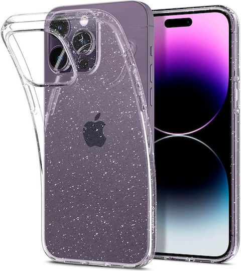 Spigen Liquid Crystal Glitter Back Cover Σιλικόνης Διάφανο (iPhone 14 Pro)