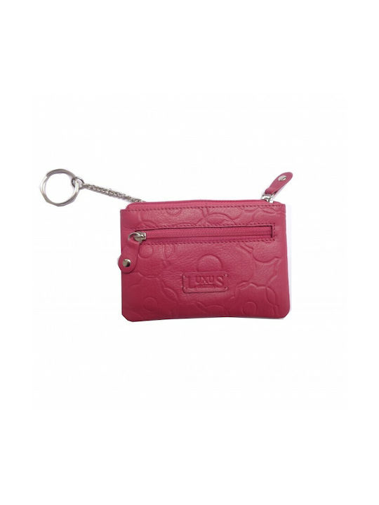 Luxus Key Holder Wallet Leather Fuchsia