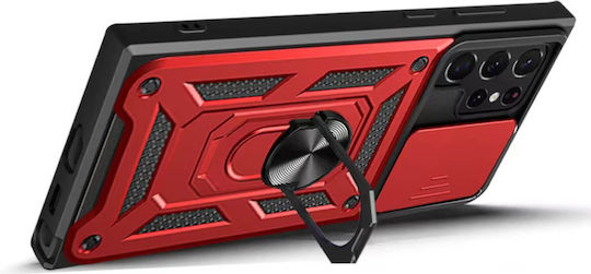 Bodycell Armor Slide Back Cover Plastic Red (Xiaomi Mi 11 Lite / 11 Lite 5G / 11 Lite 5G NE)