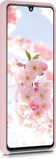 KWmobile Soft Flexible Umschlag Rückseite Silikon Rosa (Galaxy A41)