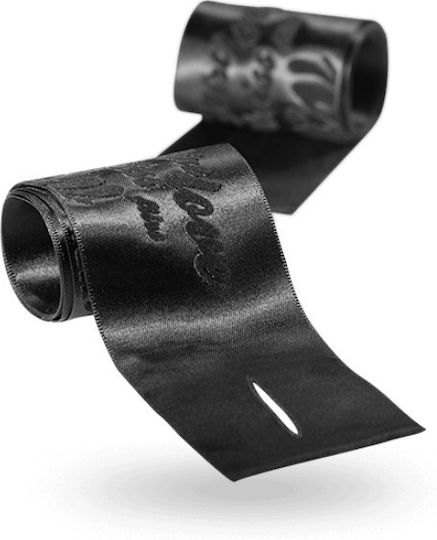 Bijoux Indiscrets Silky Sensual Handcuffs Χειροπέδες σε Μαύρο Χρώμα