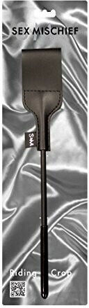 Sportsheets Sex & Mischief Riding Crop Paddle σε Μαύρο Χρώμα