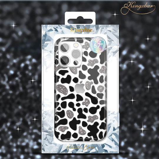 Kingxbar Wild Umschlag Rückseite Silikon Leopard (iPhone 13 Pro)