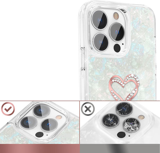 Kingxbar Epoxy Задна корица Силикон Многоцветен (iPhone 13 Pro Max)