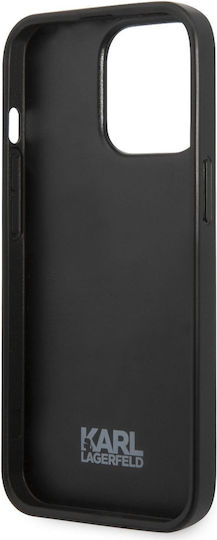 Karl Lagerfeld Monogram Ikonik Umschlag Rückseite Silikon Rot (iPhone 13 Pro Max)