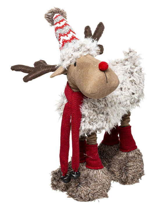 Christmas Plastic Figure Reindeer White Height 60cm A-S Telescop