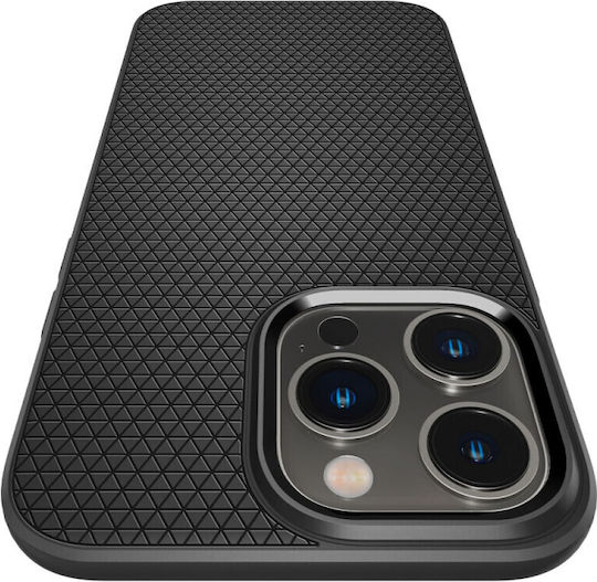 Spigen Liquid Air Back Cover Σιλικόνης Matte Black (iPhone 14 Pro Max)