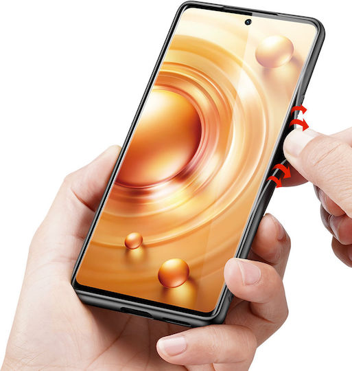 Dux Ducis Fino Umschlag Rückseite Kunststoff Schwarz (Vivo X80 Pro)