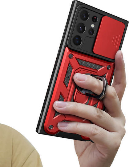 Bodycell Armor Slide Back Cover Πλαστικό Κόκκινο (Galaxy A71)