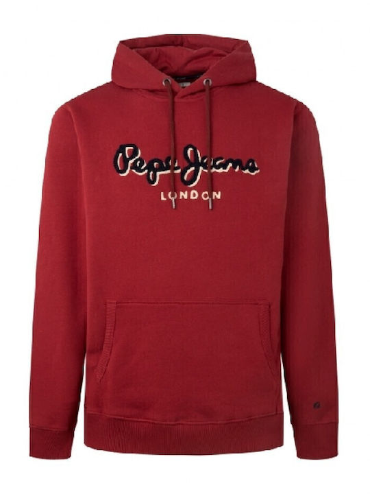 Lamont Sweatshirt with Hood Burgundy