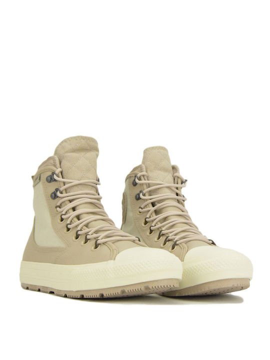 Converse Chuck Taylor All Star Adidași Înalți Din Piele Bej All Terrain