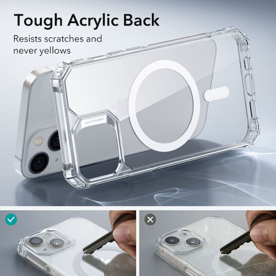ESR Air Armor Halolock Magsafe Umschlag Rückseite Kunststoff / Silikon 1.5mm Transparent (iPhone 14 Plus)