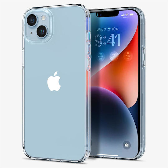 Spigen Liquid Crystal Umschlag Rückseite Silikon Transparent (iPhone 14 Plus)
