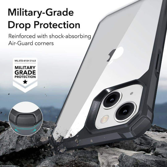 ESR Air Armor Back Cover Silicon 1.5mm Transparent/Negru (iPhone 13)