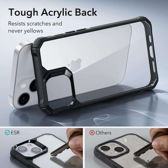 ESR Air Armor Back Cover Silicon 1.5mm Transparent/Negru (iPhone 13)