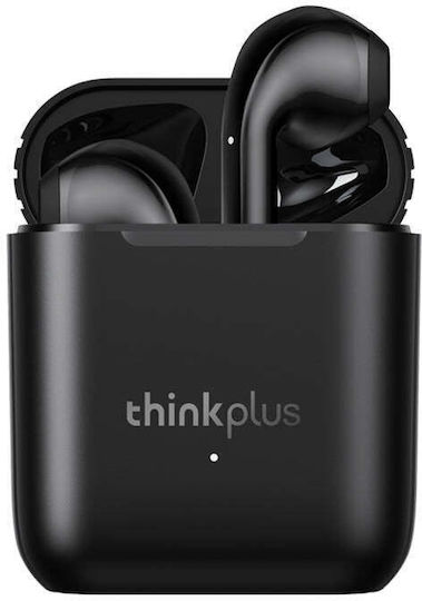 Lenovo LP2 Earbud Bluetooth Handsfree Ακουστικά με Αντοχή στον Ιδρώτα και Θήκη Φόρτισης Μαύρα
