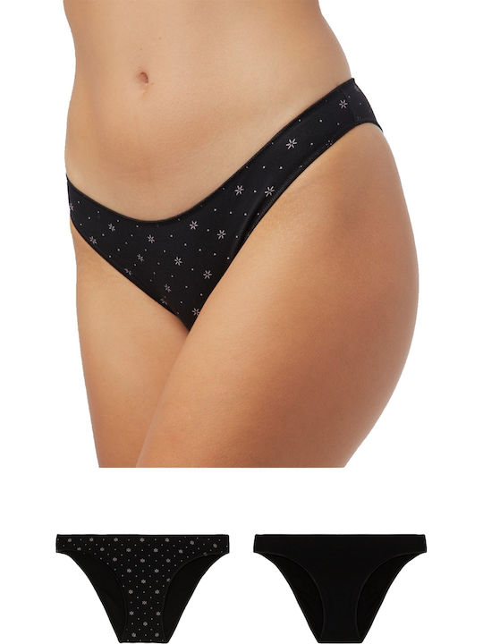 Fimelle Rio Women's Slip 2Pack Black
